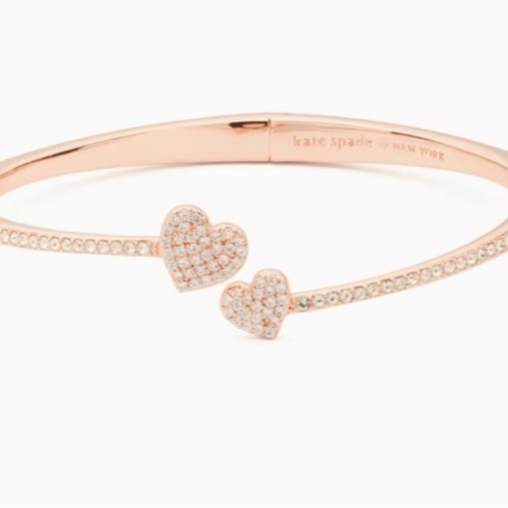Kate Spade Rose Gold Heart Bangle